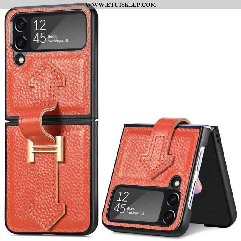Etui do Samsung Galaxy Z Flip 4 Etui Folio Skóra I Amulety
